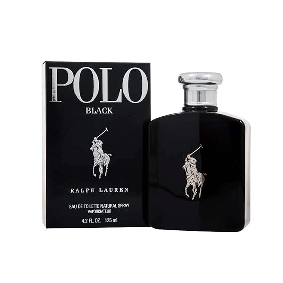 Ralph Lauren Polo Black for Men's Eau De Toilette Spray, 4.2 Ounce | Amazon (US)