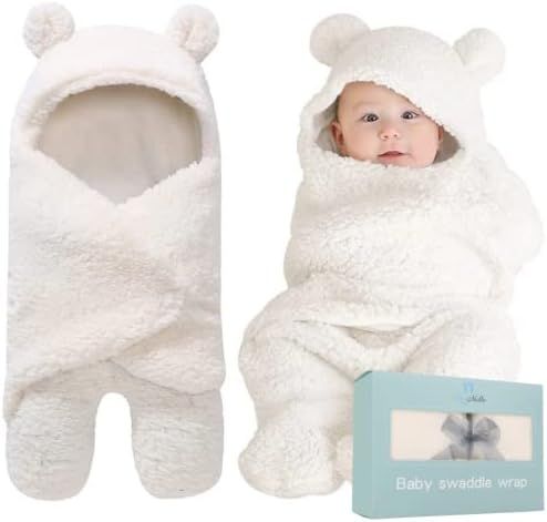 BlueMello Baby Swaddle Blanket | Ultra-Soft Plush Essential for Infants 0-6 Months | Receiving Swadd | Amazon (US)