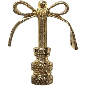 Royal Designs Bow Tie Design 2" Lamp Finial (Polished Brass) | Amazon (US)