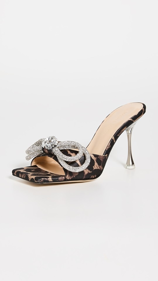 Double Bow Satin Mules | Shopbop