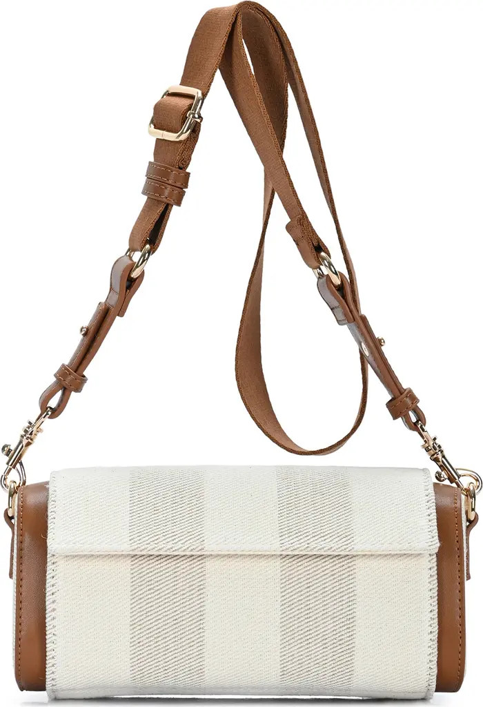 Madison West Stripe Canvas Mini Shoulder Bag | Nordstromrack | Nordstrom Rack