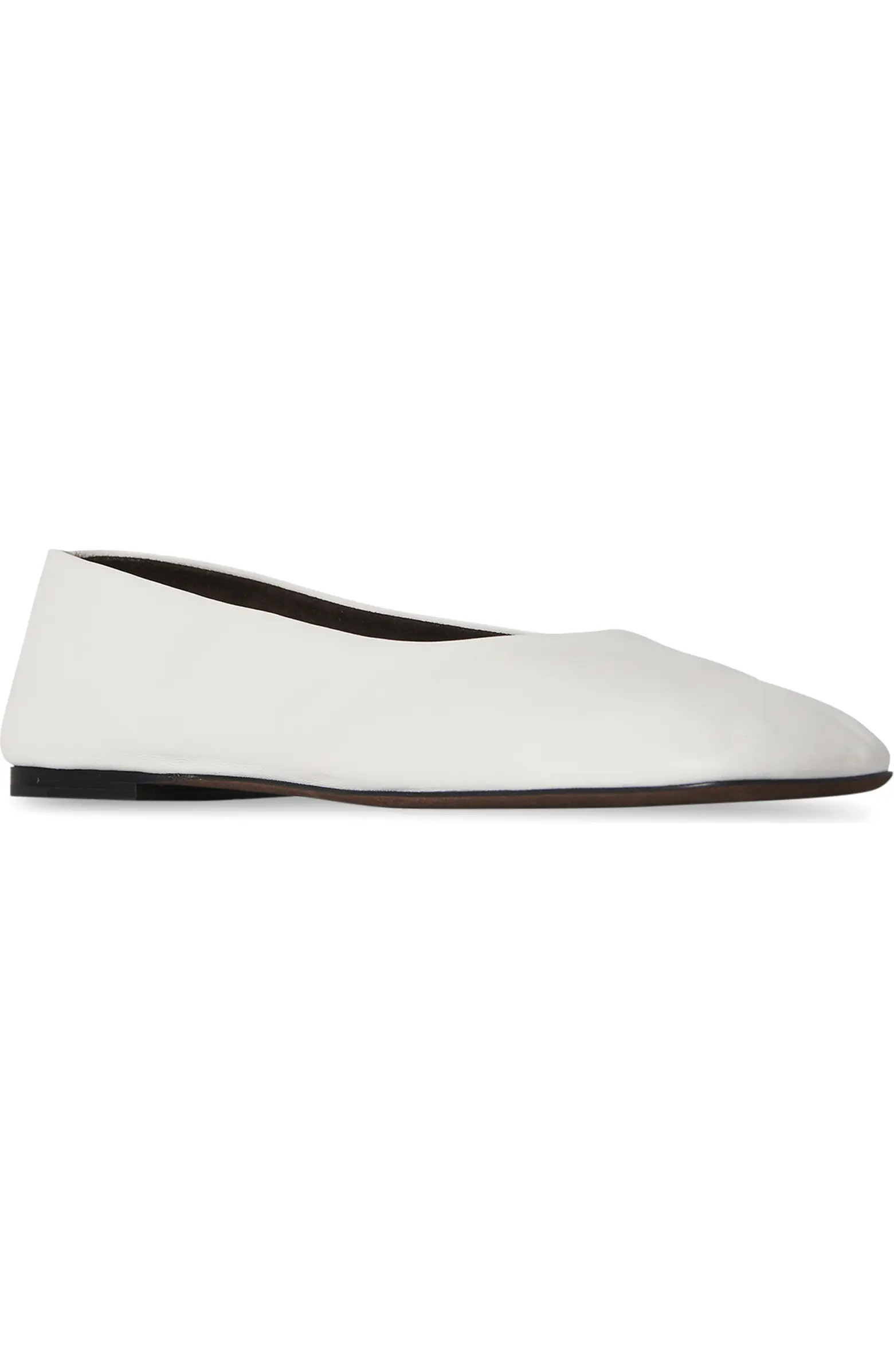 The Row Square Toe Ballerina Flat (Women) | Nordstrom | Nordstrom