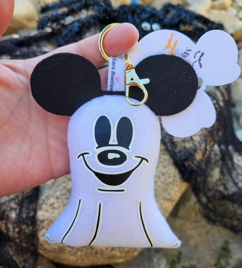 Mickey Ghost Keycharm/mickey Glow Keychain/halloween Mickey Charm/mickey Purse Charm - Etsy | Etsy (US)