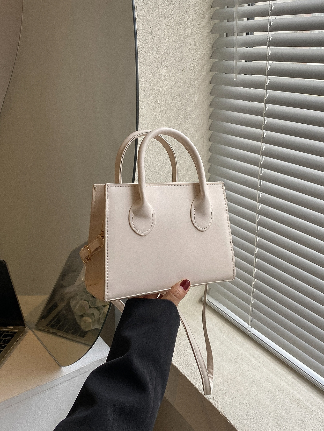 Borsa quadrata minimalista con doppio manico | SHEIN