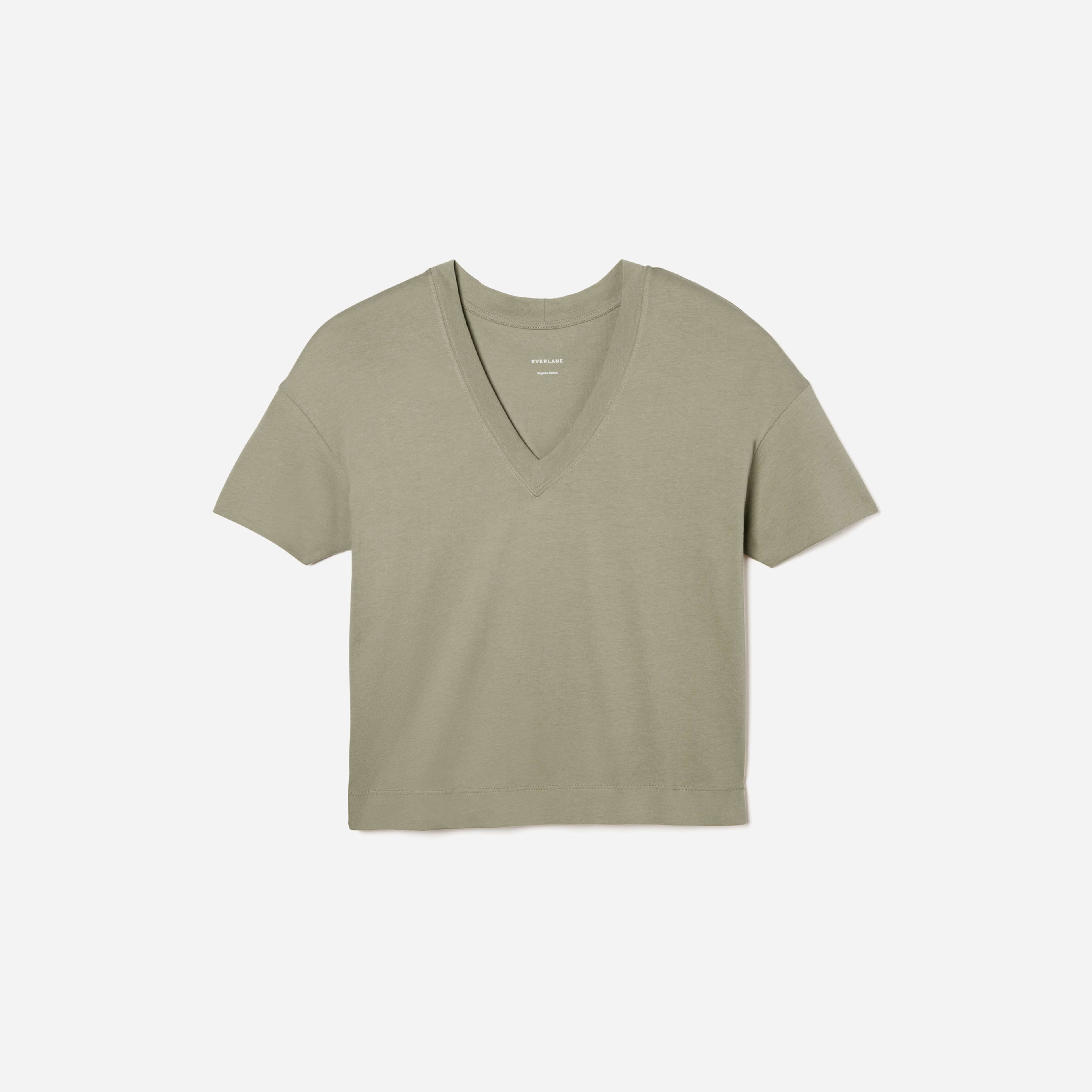 The Organic Cotton Slouchy V-Neck | Everlane