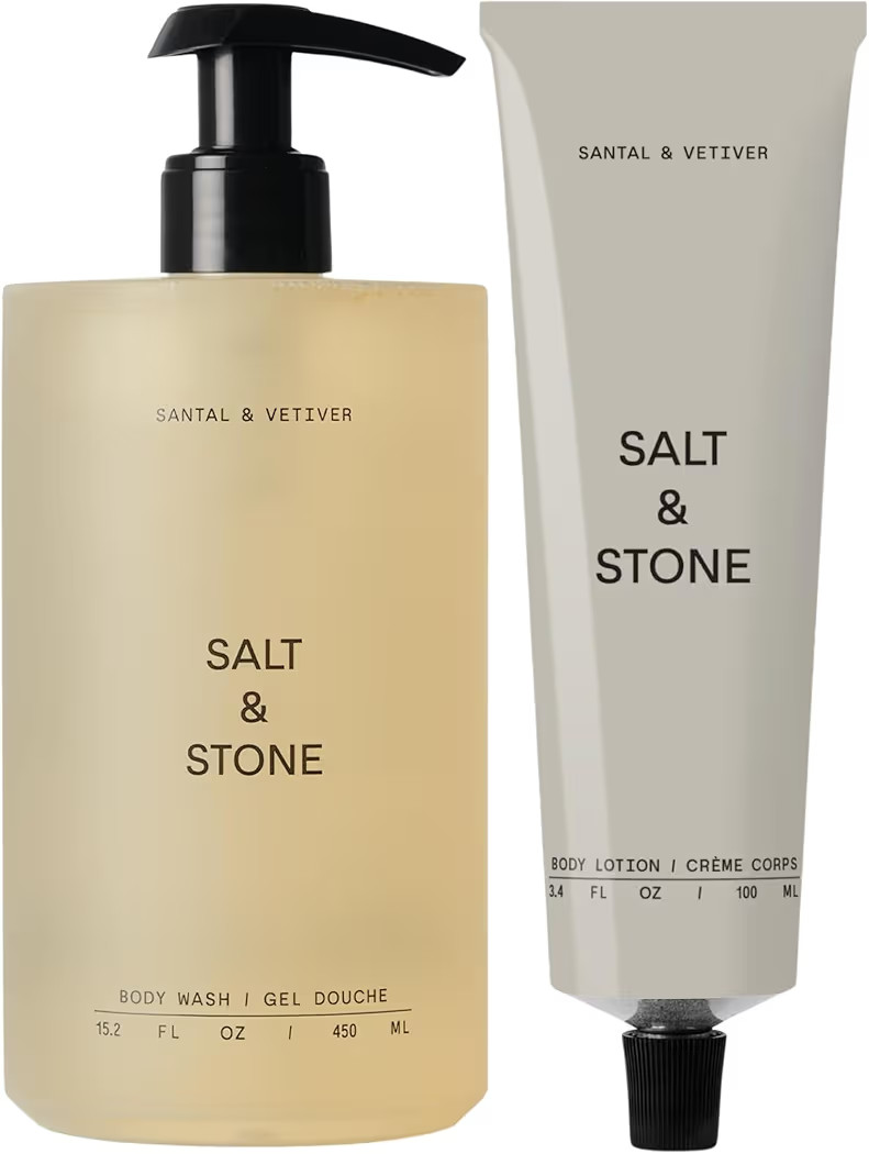 Salt & Stone Hydrating Gel Body Wash + Body Lotion | Santal & Vetiver | Amazon (US)