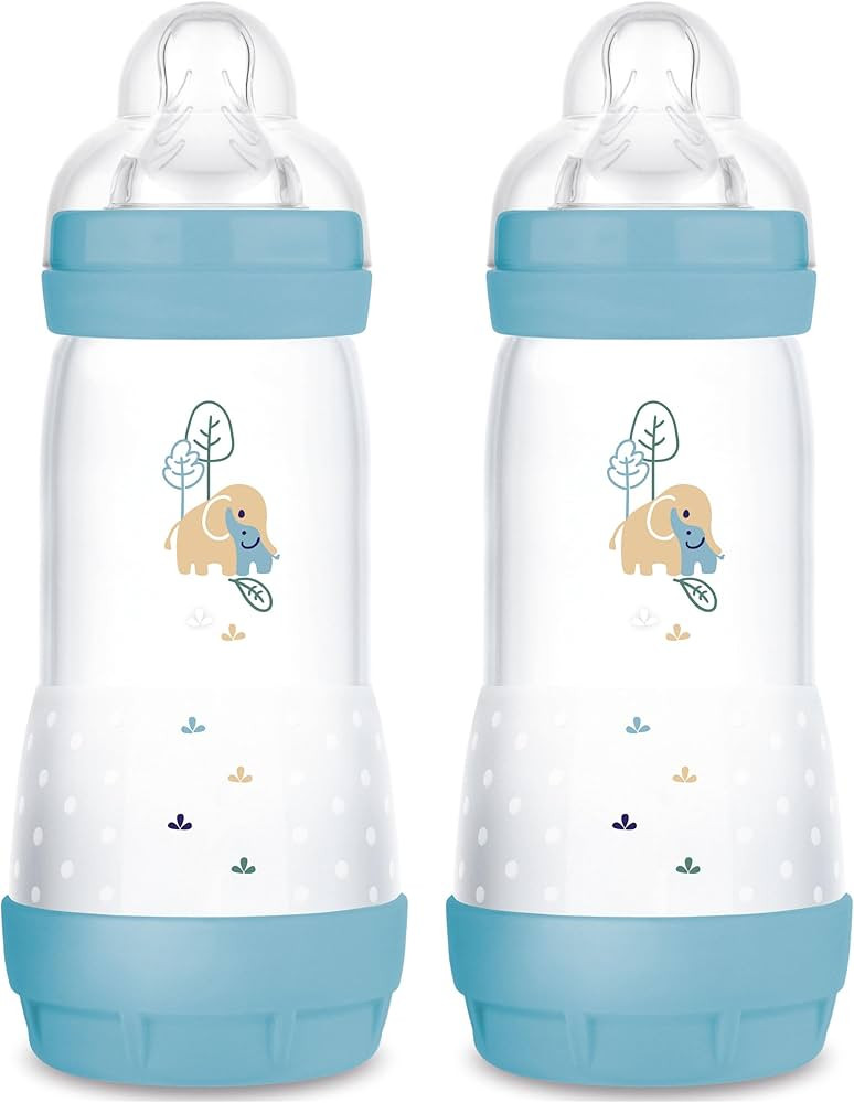 MAM Easy Start Anti-Colic Baby Bottle, Fast Flow, Breastfeeding-Like Silicone Nipple Bottle, Redu... | Amazon (US)