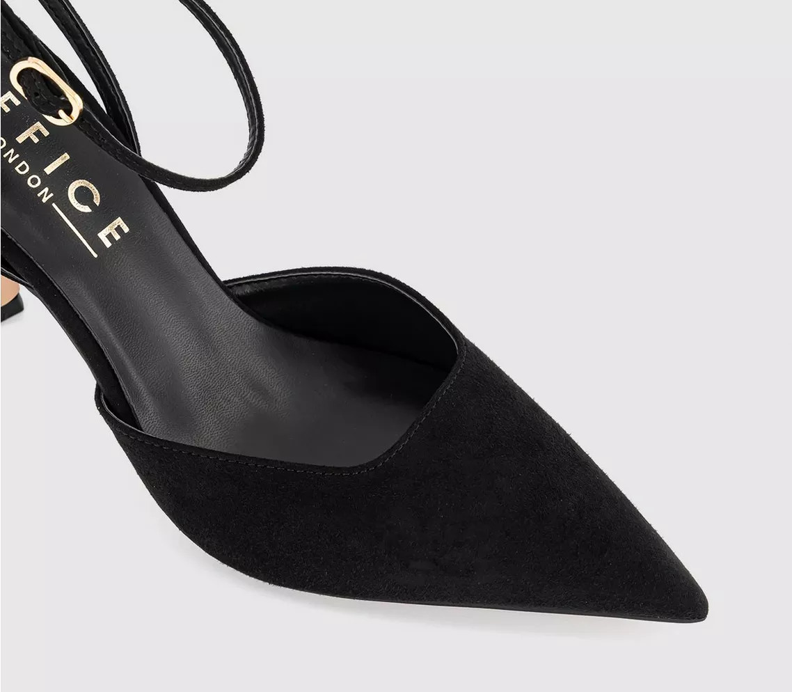 Hideaway Two Part Cut Out Court Heels | Office Shoes (UK)