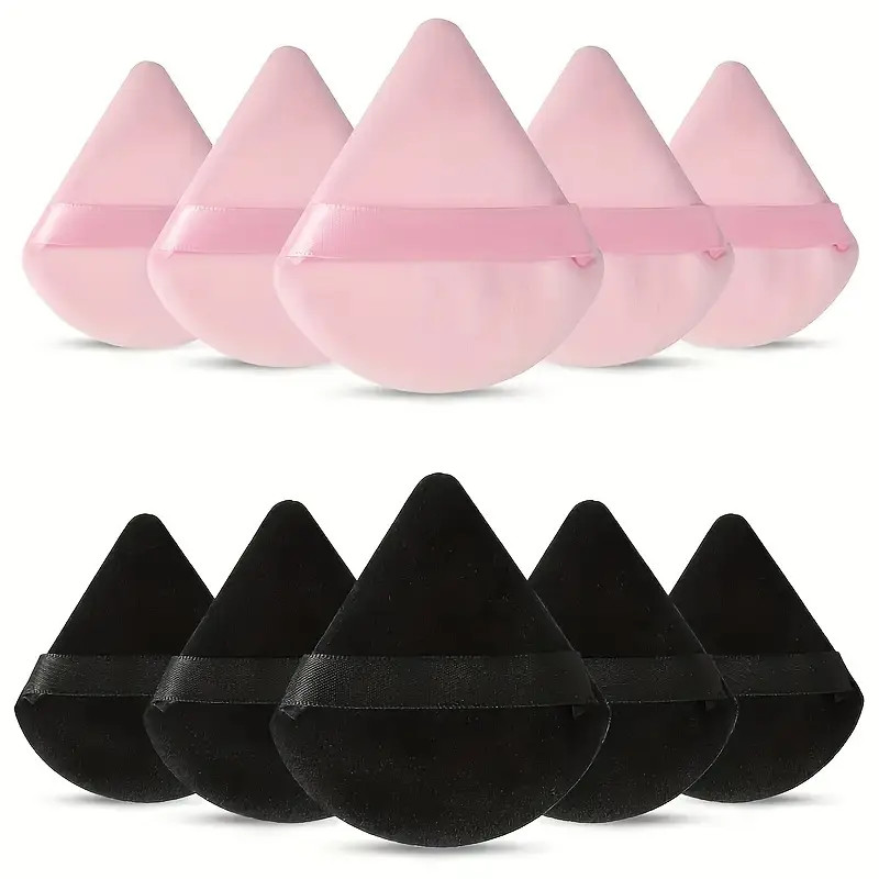 10 Pieces Powder Puffs Triangle Cosmetic Powder Puff Reusable Soft Plush Powder Sponge Makeup Fou... | Temu Affiliate Program