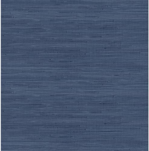 NuWallpaper x Society Social Classic Faux Grasscloth Peel and Stick Wallpaper, Navy Blue | Amazon (US)