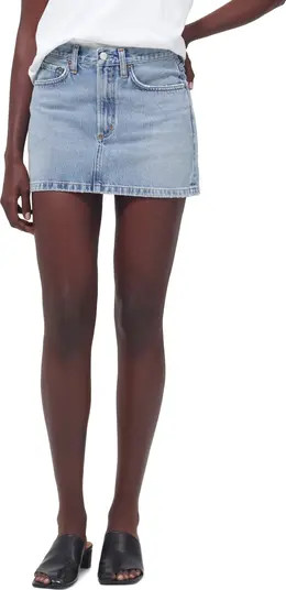 Liv Organic Cotton Denim Miniskirt | Nordstrom