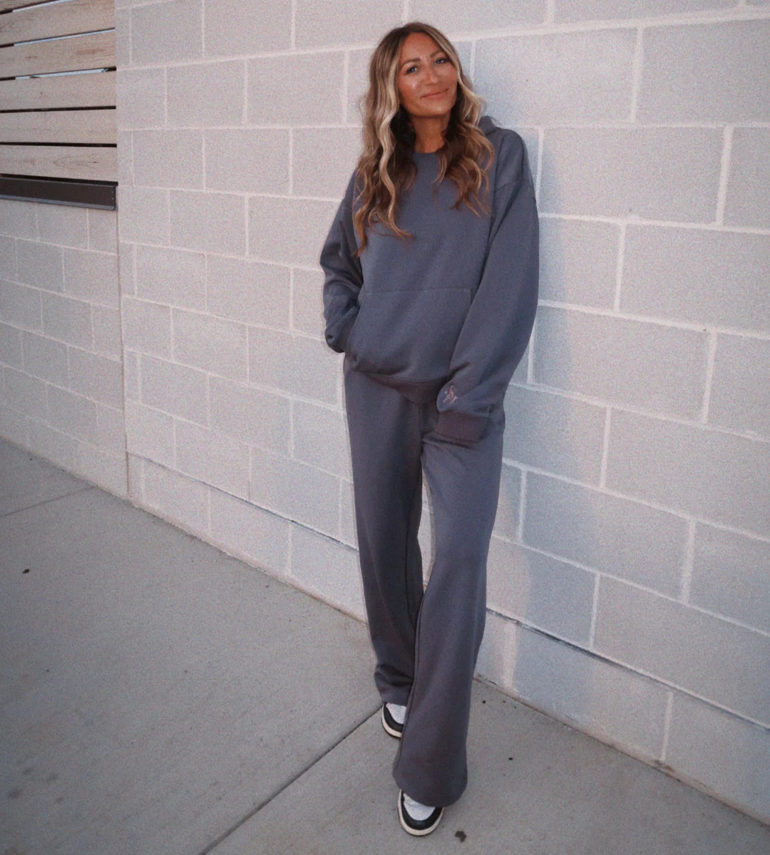 Blue Hoodie Sweatshirt | Hill x Sarah