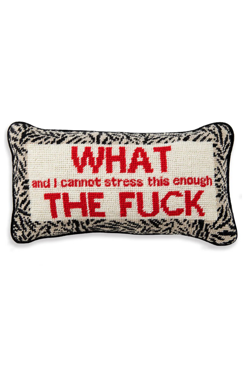 WTF Needlepoint Pillow | BuddyLove
