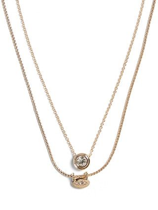 Almost Invisible Gem Necklace | Banana Republic (US)