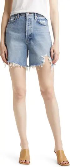 Stella High Waist Organic Cotton Cutoff Denim Shorts | Nordstrom