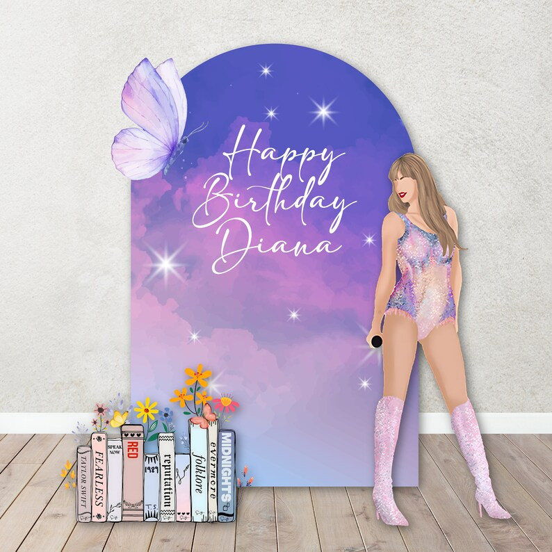 Taylor Swift Birthday Decoration Backdrop. in My Year Old Era. It's Me Hi, I Am the Birthday Girl... | Etsy (US)