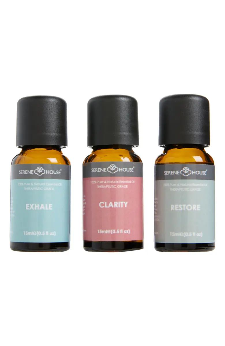 SERENE HOUSE Restore & Healing 3-Pack Essential Oils | Nordstrom | Nordstrom