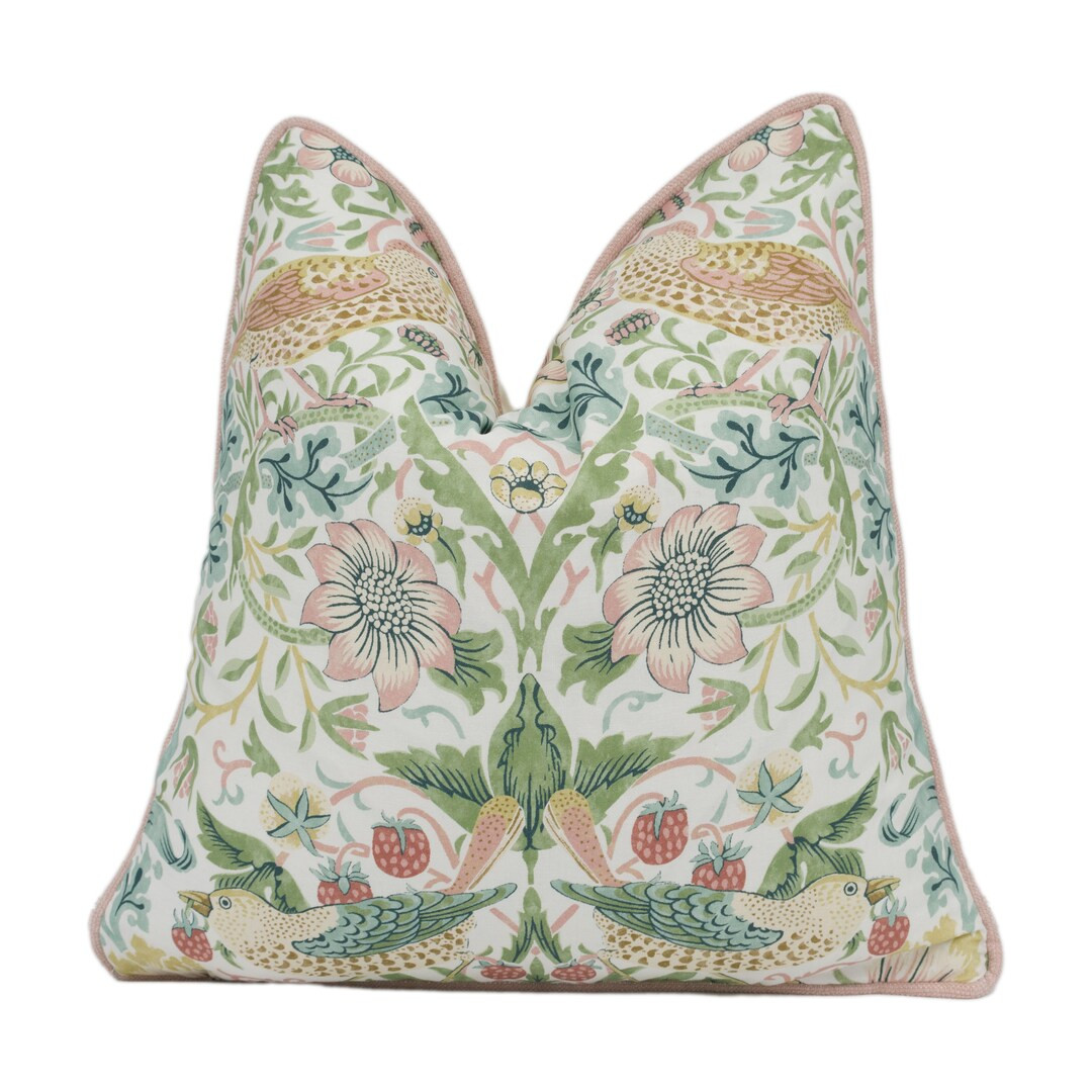 William Morris  Strawberry Thief  Cochineal / Willow  - Etsy | Etsy (US)