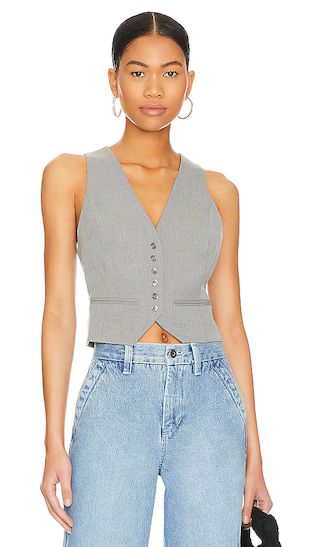 the Favorite Vest in Frost Gray | Revolve Clothing (Global)