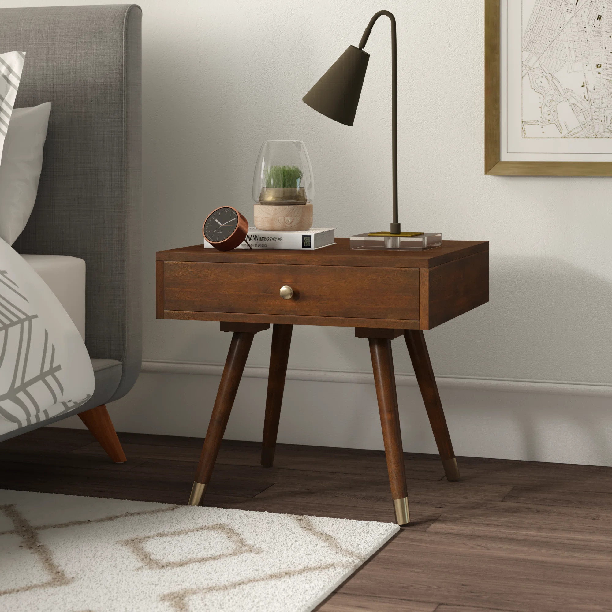 George Oliver Bryceon Solid Wood End Table with Storage & Reviews | Wayfair | Wayfair North America