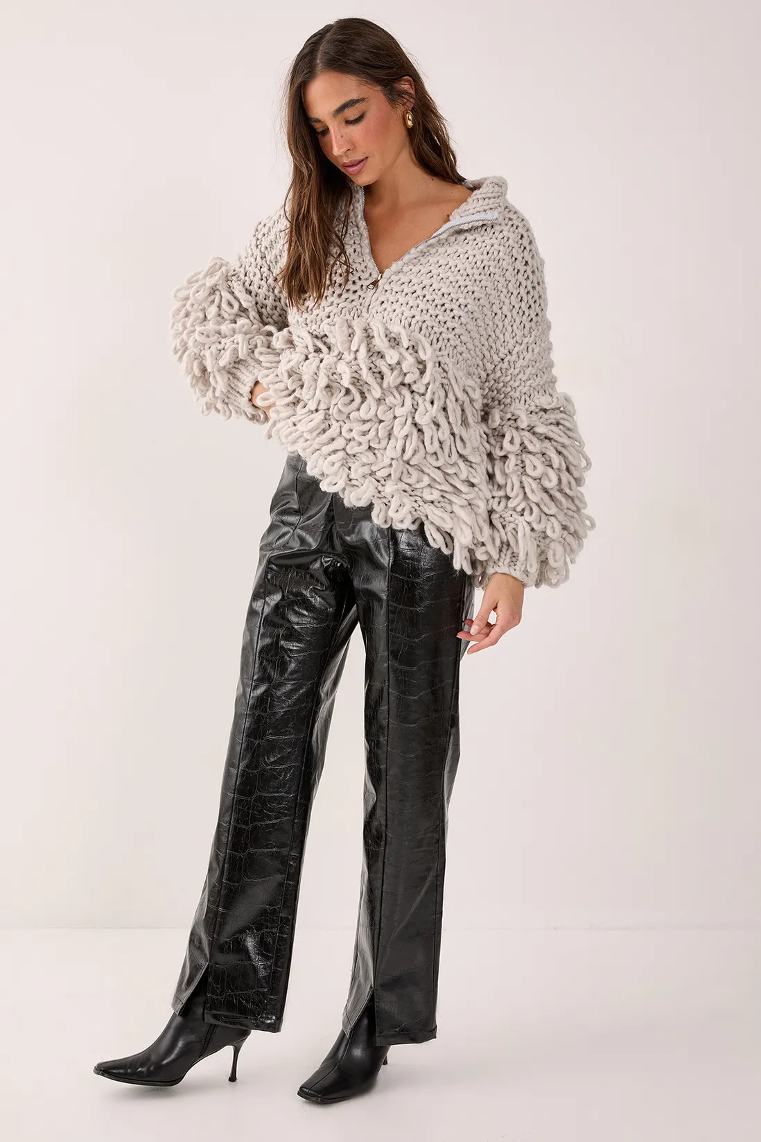 Jumpers & Cardigans | Loopy Quarter Zip Jumper | NastyGal | NastyGal UK