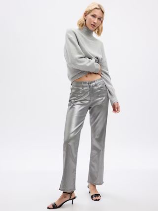 Mid Rise  Metallic '90s Loose Jeans with Washwell | Gap (US)
