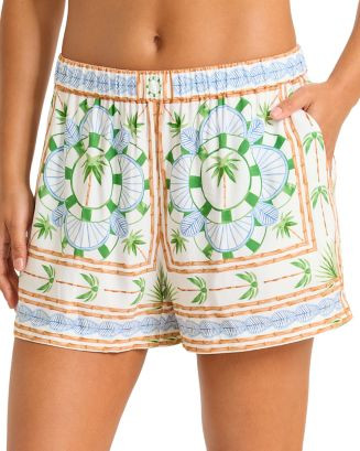 Tommy Bahama Poolside Palms Pull On Cover Up Shorts | Bloomingdale's Women | Bloomingdale's (US)