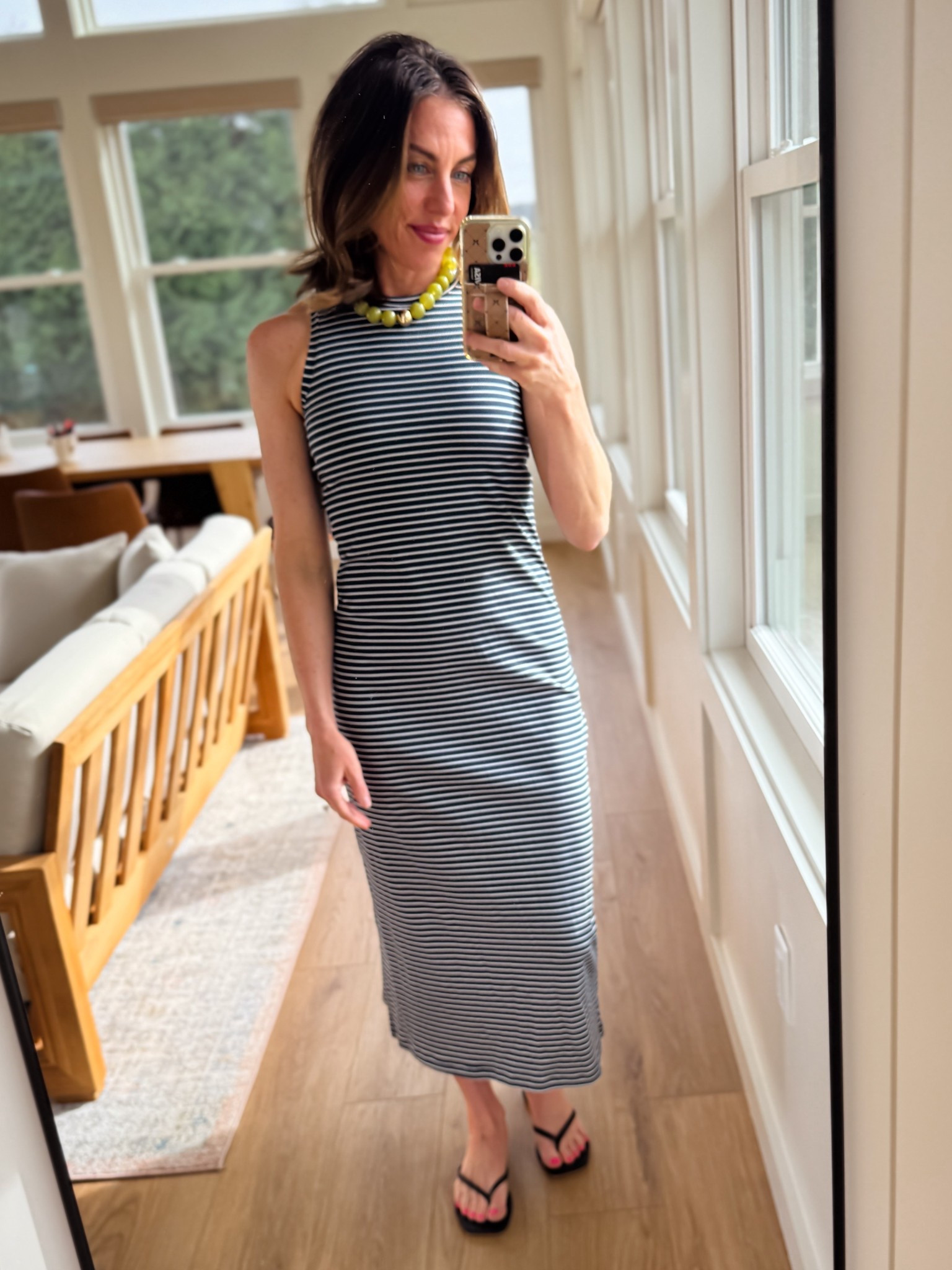 This jersey knit dress is so great! Stretchy, comfy material and a built-in shelf bra! 🤩✨

#LTKOver40 #LTKSeasonal #LTKgrwm