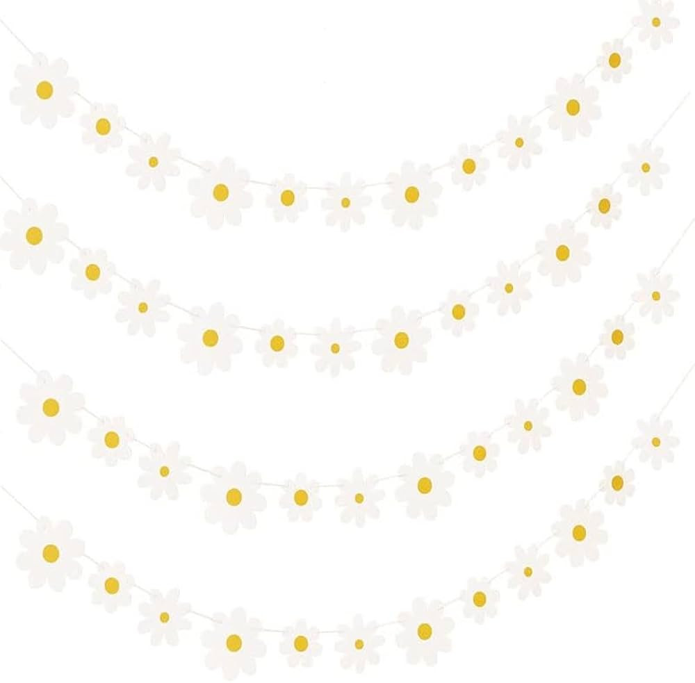 Lot de 4 bannières bohèmes en forme de marguerites - Décorations de fête mignonnes - Bannièr... | Amazon (CA)