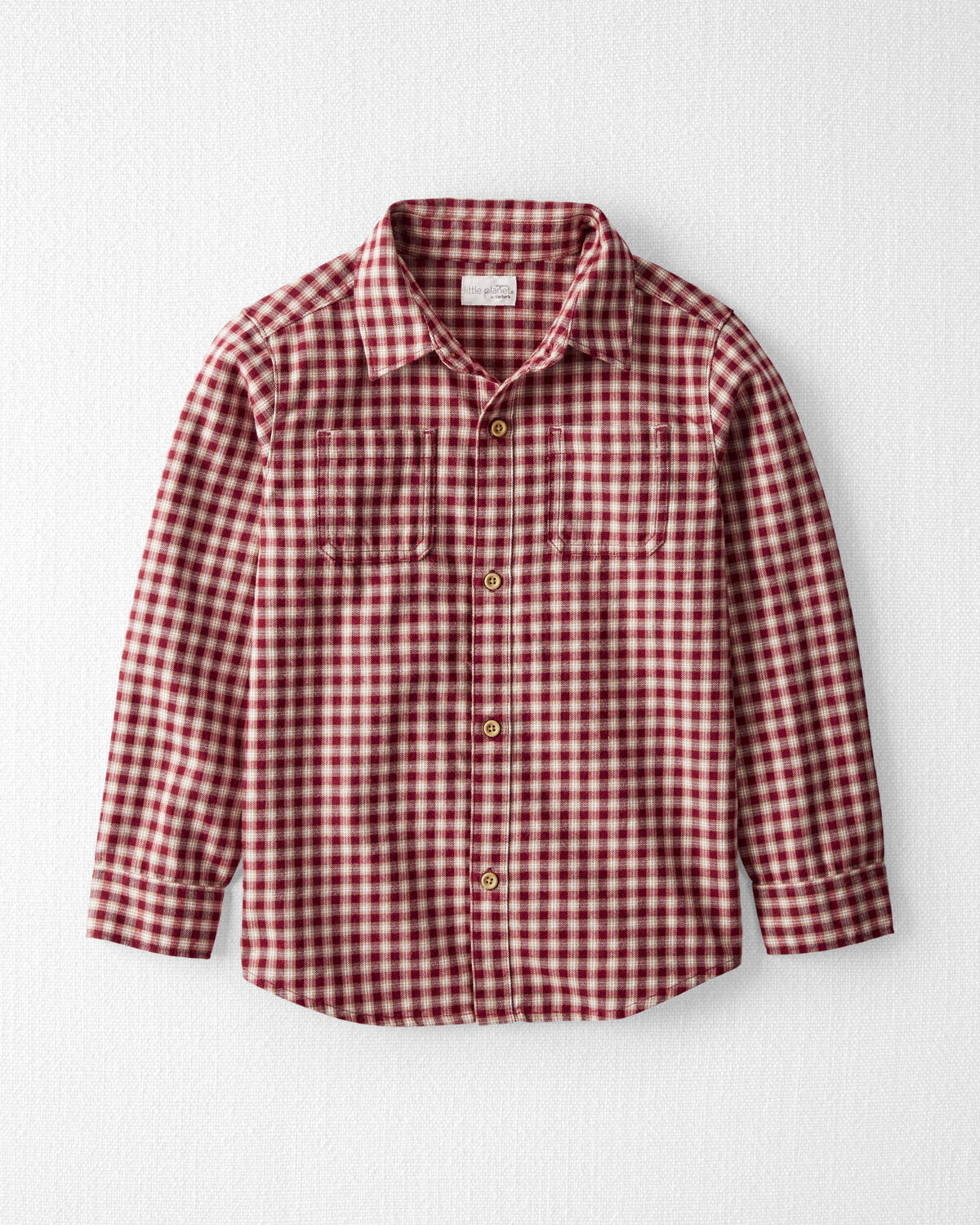 Kid Cozy Button-Front Shirt Made with Organic Cotton | Carter's Inc