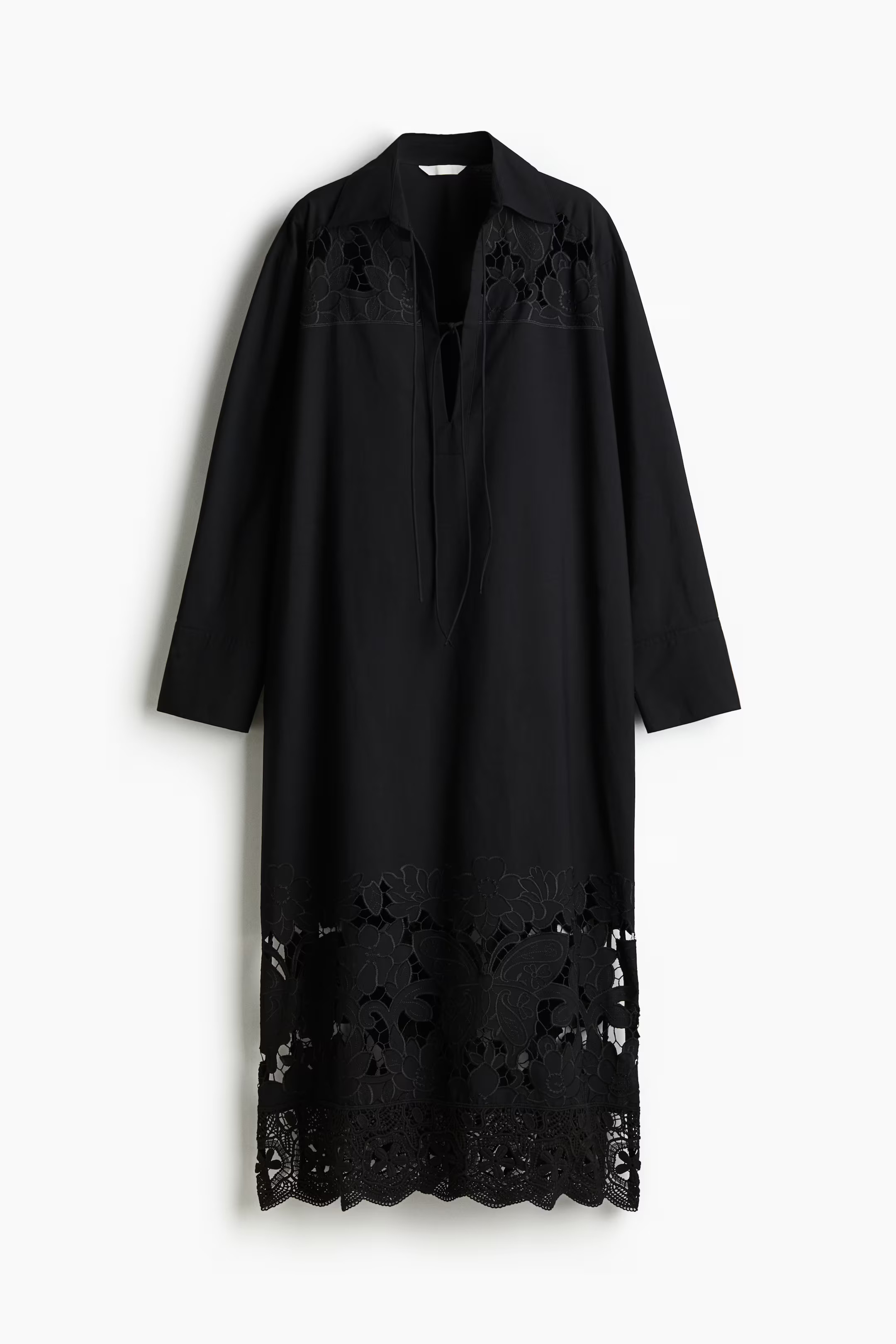 Shirt Dress with Eyelet Embroidery | H&M (US + CA)