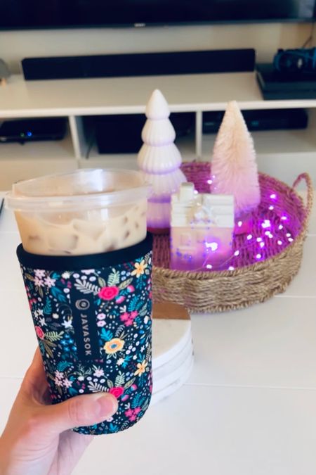 Pink Fairy Lights for V-Day (has a timer!) & Iced Coffee Holder