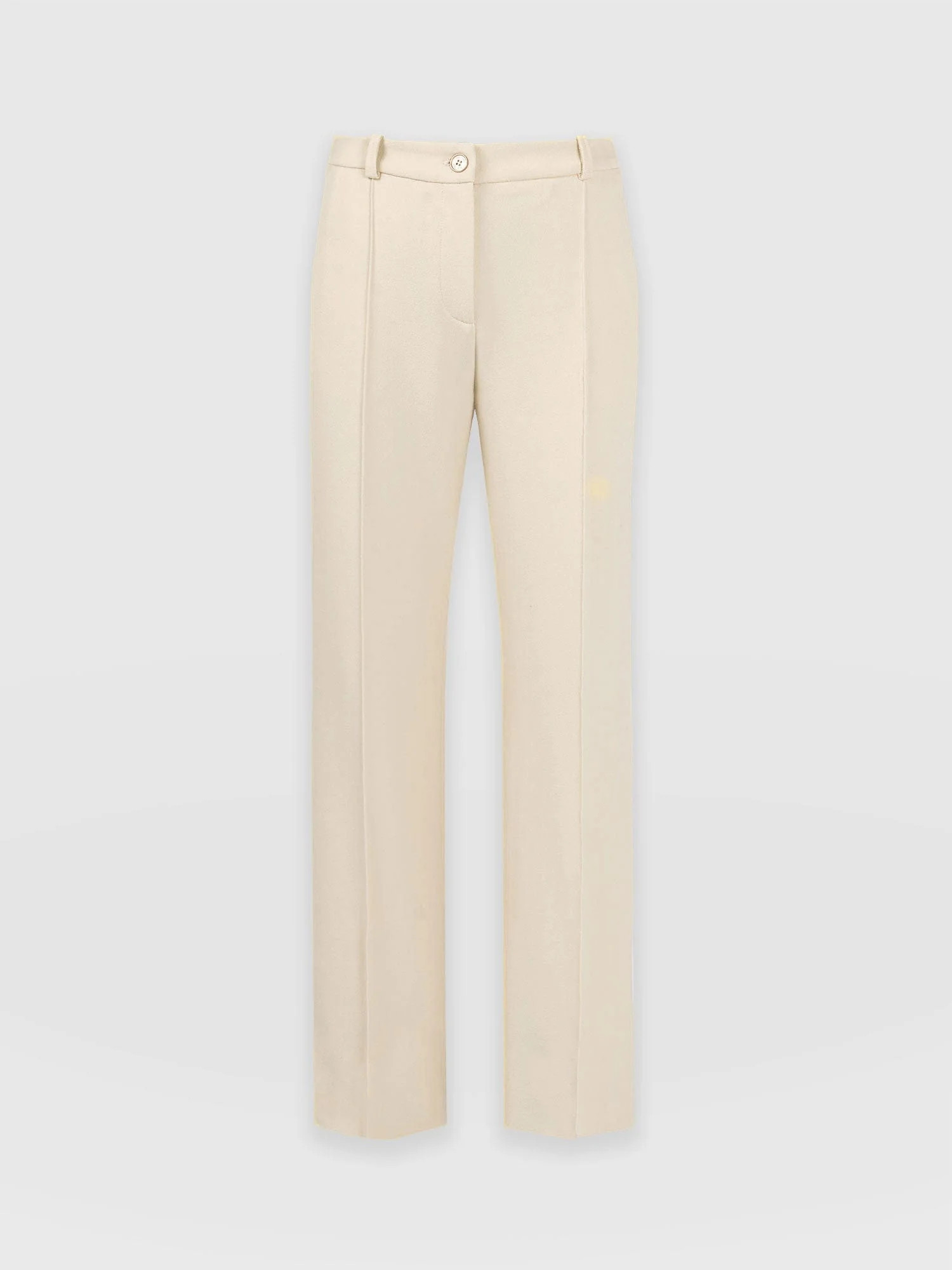 Cambridge Tailored Wide Leg Pant - Beige | Saint + Sofia