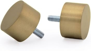 Ivilon Drapery Window Curtain Rod - End Cap Style Design 1 Inch Pole. 28 to 48 Inch Color Warm Go... | Amazon (US)