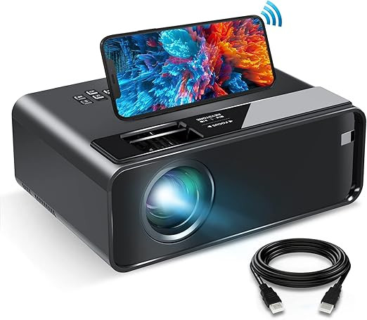 ELEPHAS Mini WiFi Projector for iPhone, 2022 Upgraded HD Movie Projector with Synchronize Smartph... | Amazon (US)