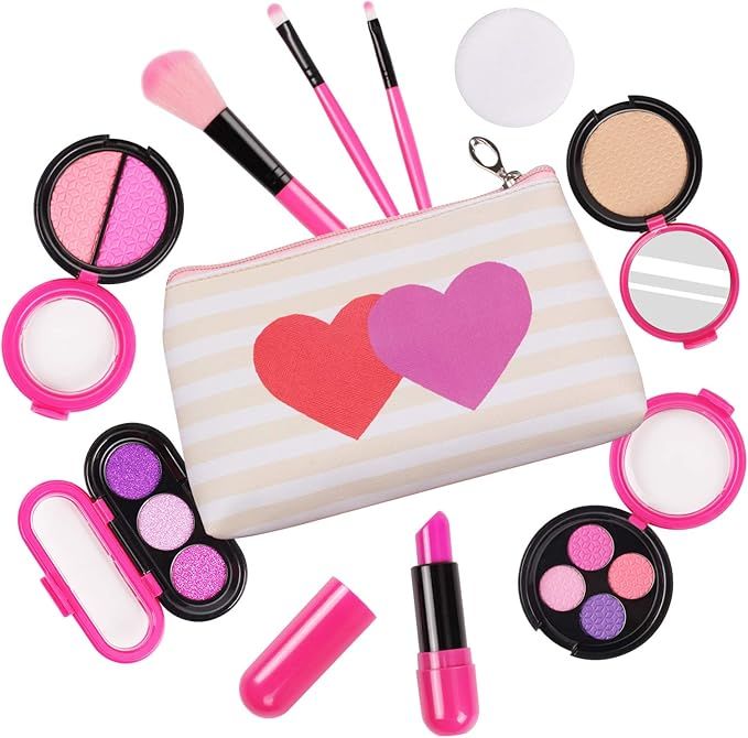 Amazon.com: AMOSTING Kids Pretend Makeup Toys for Girls Pretend Play Cosmetic Beauty Princess Mak... | Amazon (US)