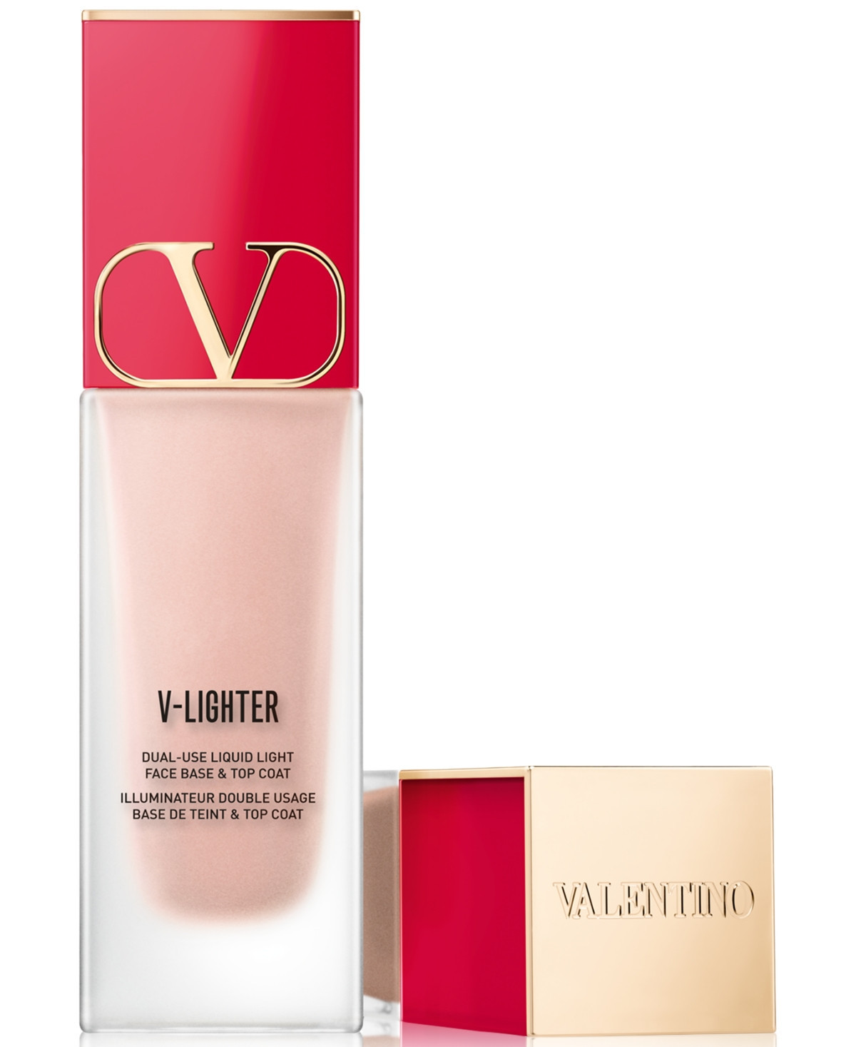 Valentino V-Lighter Illuminating Face Primer & Highlighter with Hyaluronic Acid - 01 Rosa | Macy's