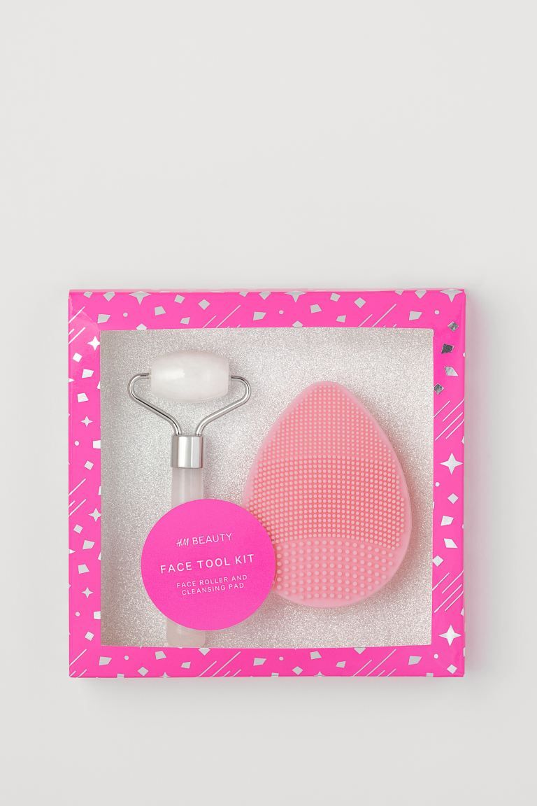 Face Roller and Cleansing Pad Kit - Pink - Beauty all | H&M US | H&M (US + CA)