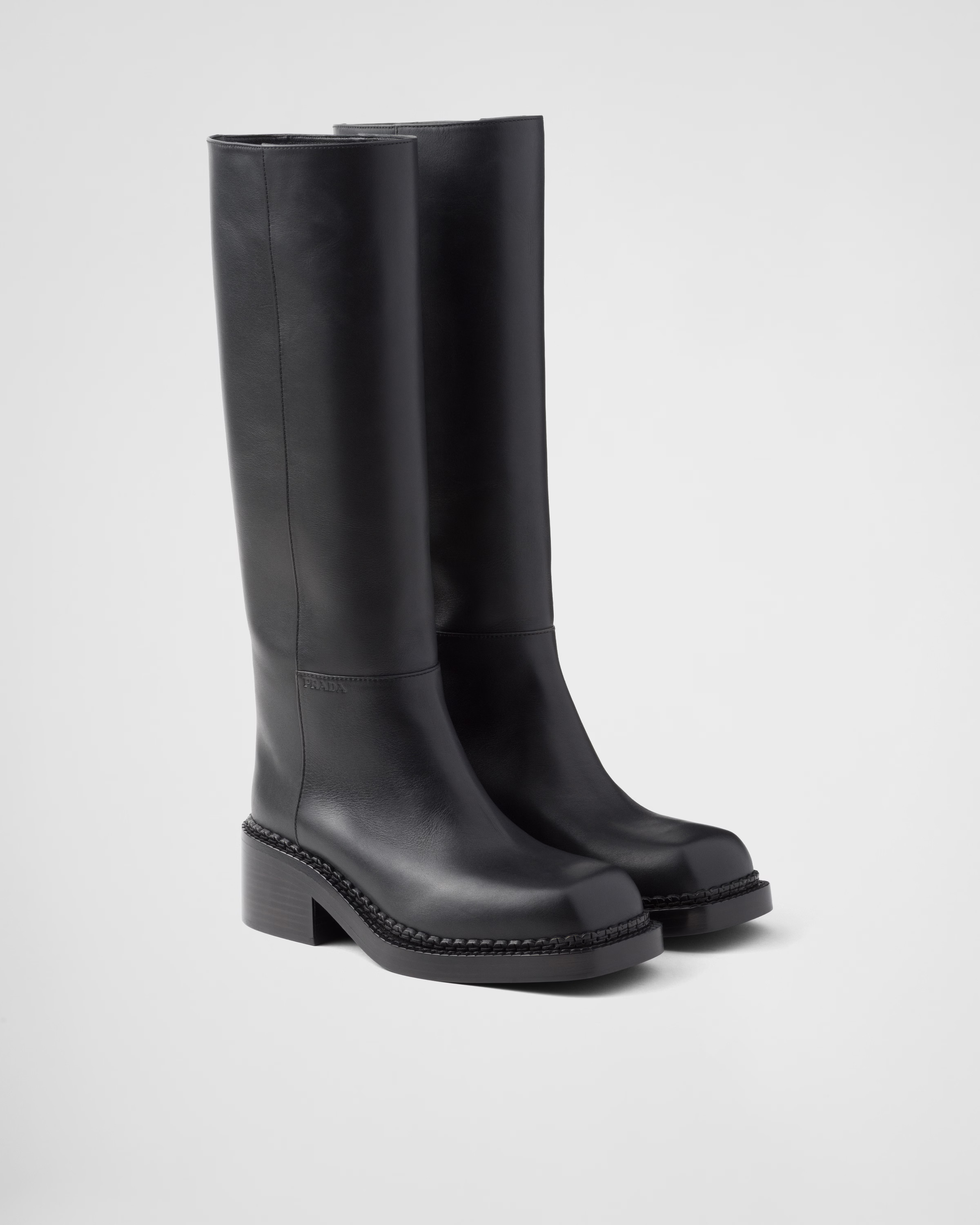 Leather boots | Prada US