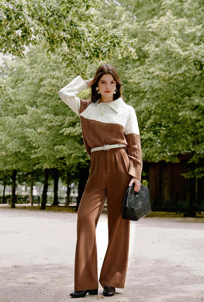 Fallon Pants - Caramel | Petite Studio NYC