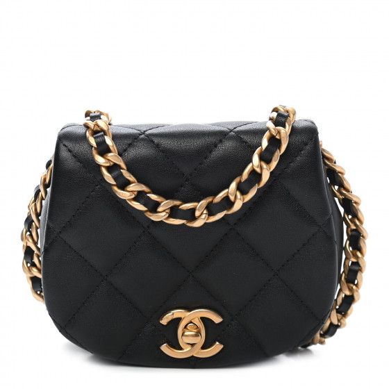 CHANEL

Calfskin Quilted Mini Coco Mail Clutch with Chain Black | Fashionphile