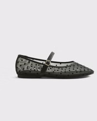 Women's Mary Jane Round-Toe Mesh Flats | Women's Shoes | Abercrombie.com | Abercrombie & Fitch (US)
