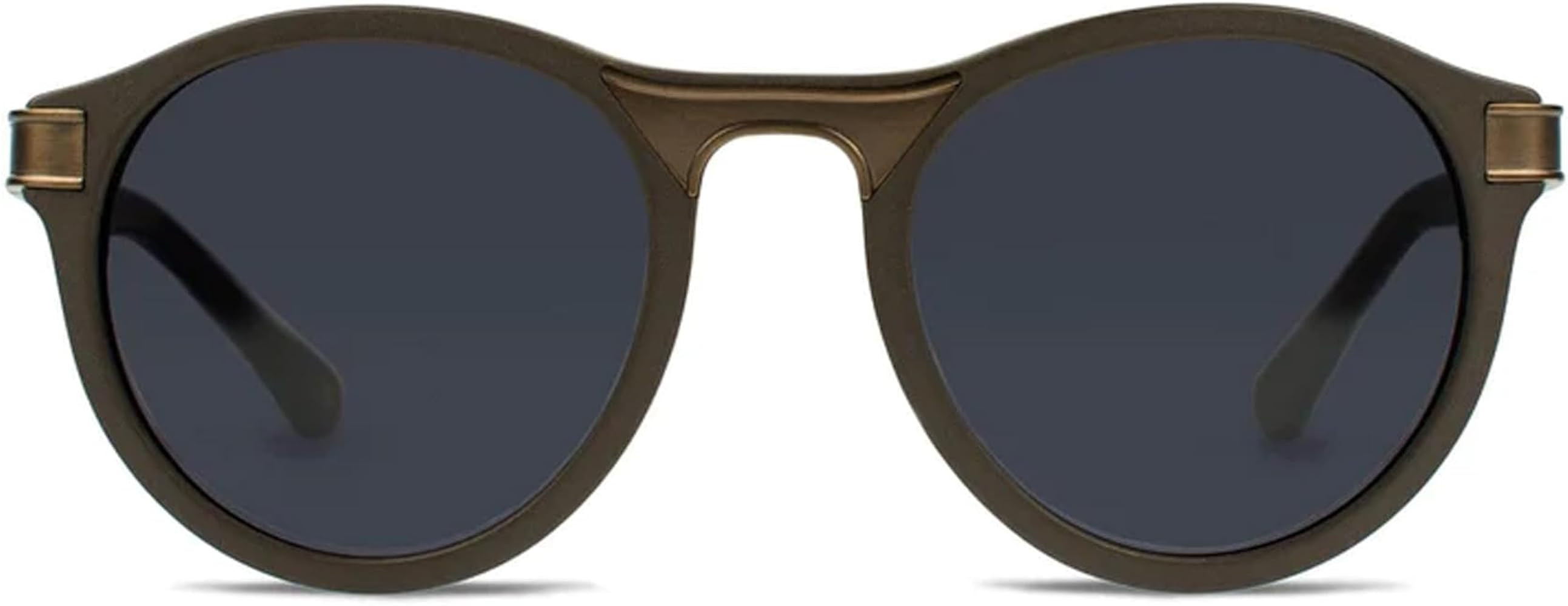 Vint & York Designer Round Sunglasses for Men & Women Classic Vintage Style with Matte Design and... | Amazon (US)