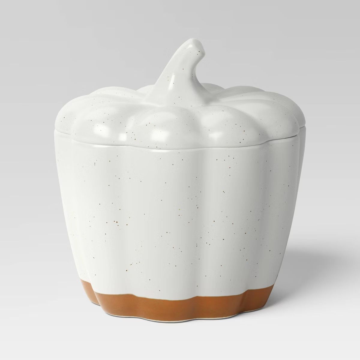 2726ml Pumpkin Stoneware Serving Bowl with Lid cream - Threshold™ | Target