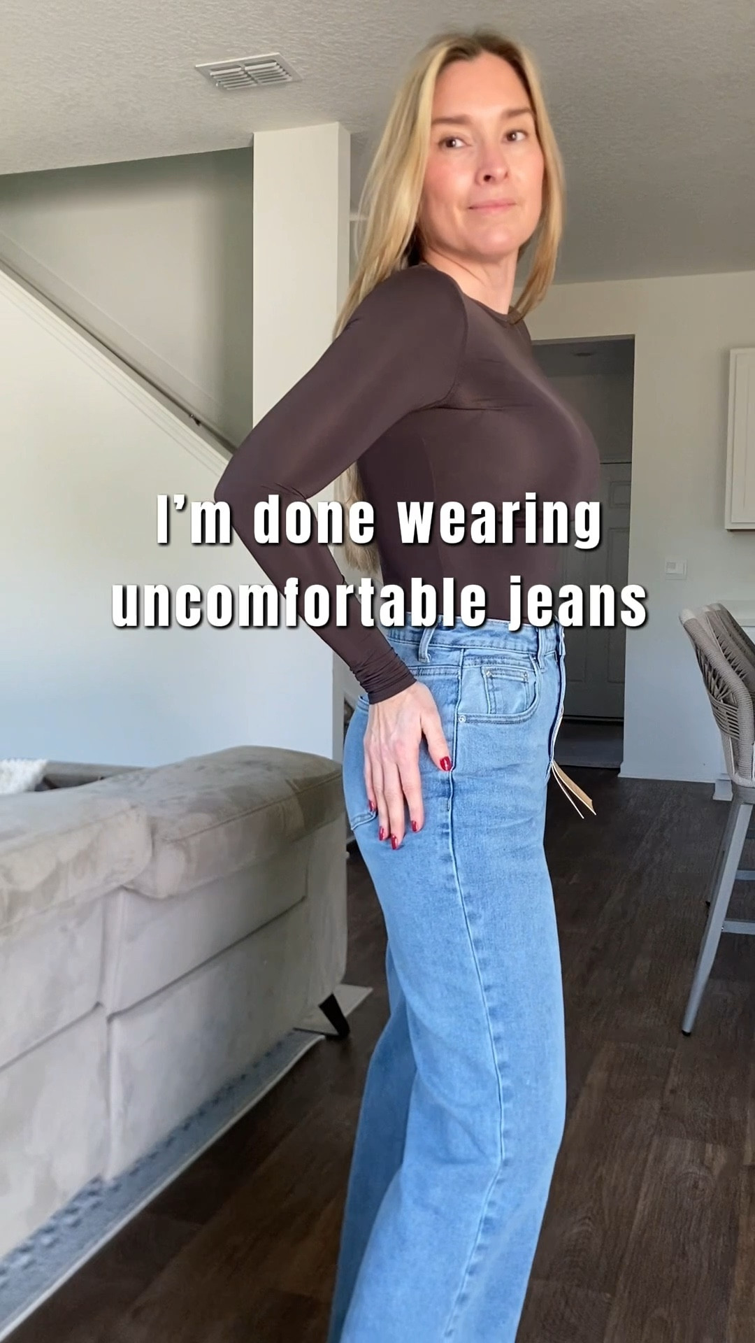 These jeans move with you, shape you, and are crazy comfy. Can’t get enough!  size small 5.4”h 140 lbs 

#LTKgrwm