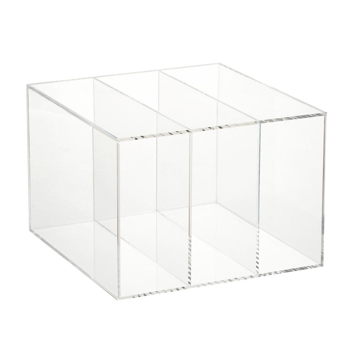 Acrylic 3-Compartment Clutch & Small Purse Organizer | The Container Store