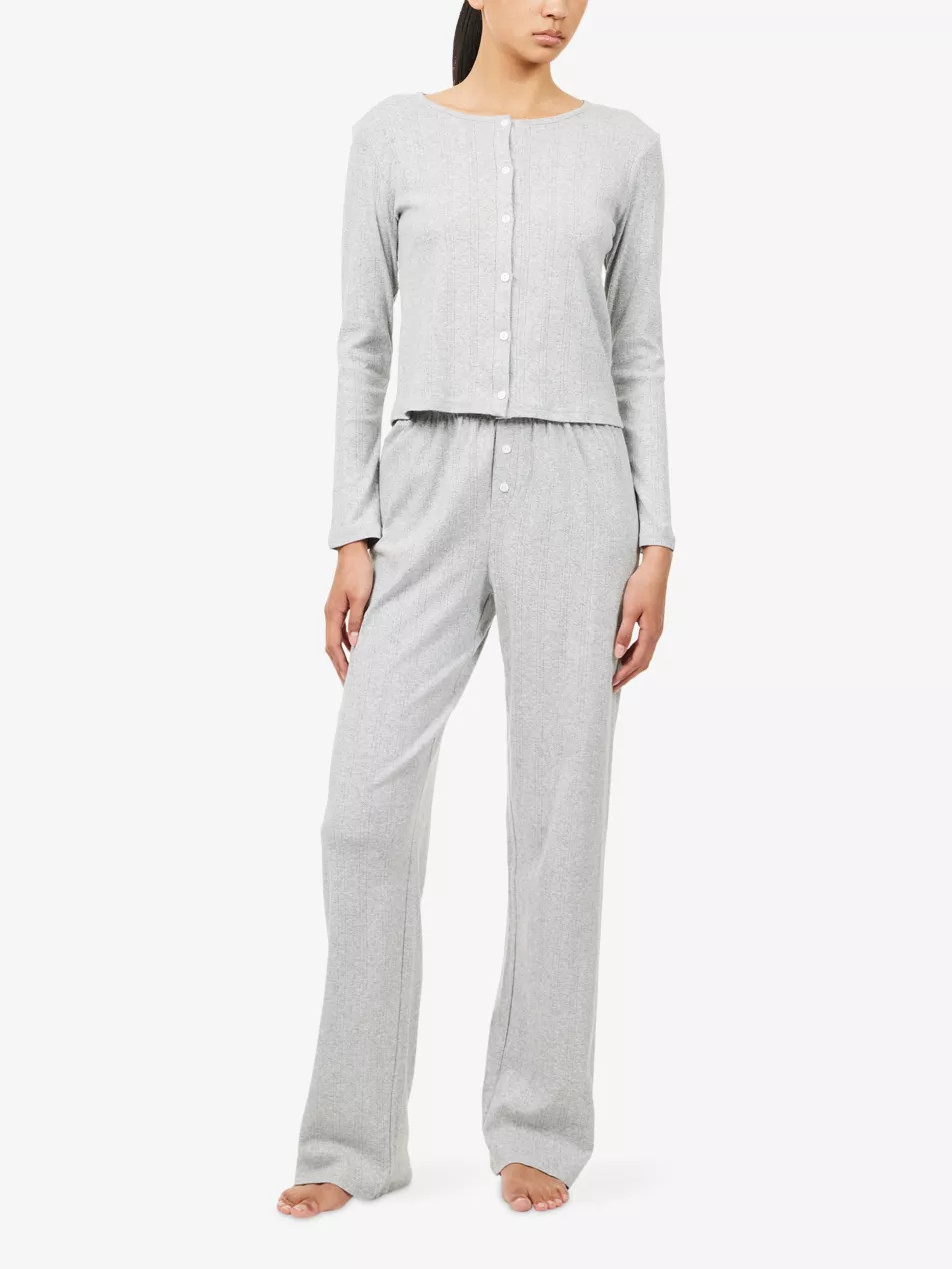Pointelle Cotton Pyjama Set | Selfridges