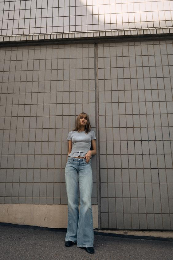 TRF LOW RISE FLARE JEANS | Zara US