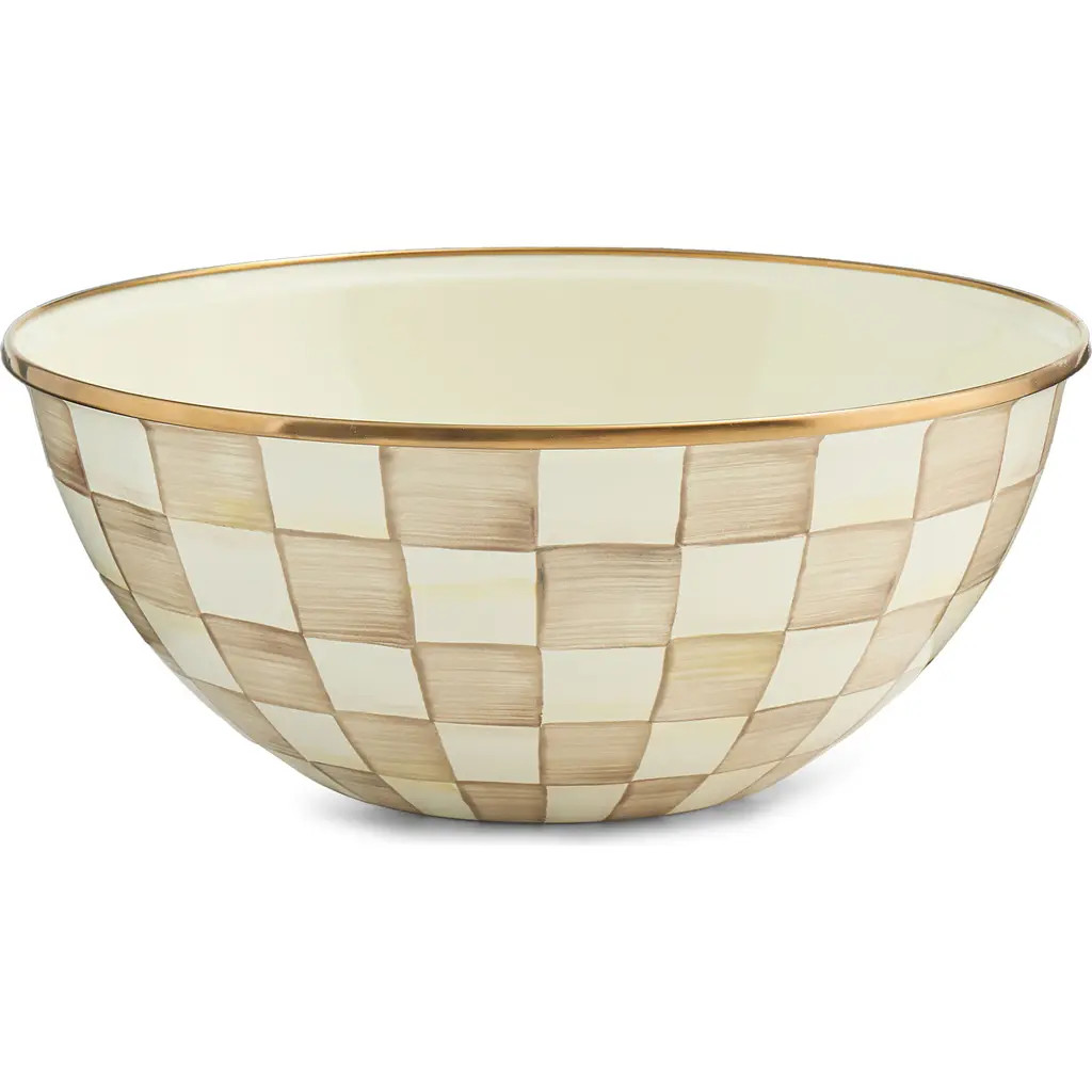 MACKENZIE CHILDS Mocha Check Large Everyday Bowl at Nordstrom | Nordstrom