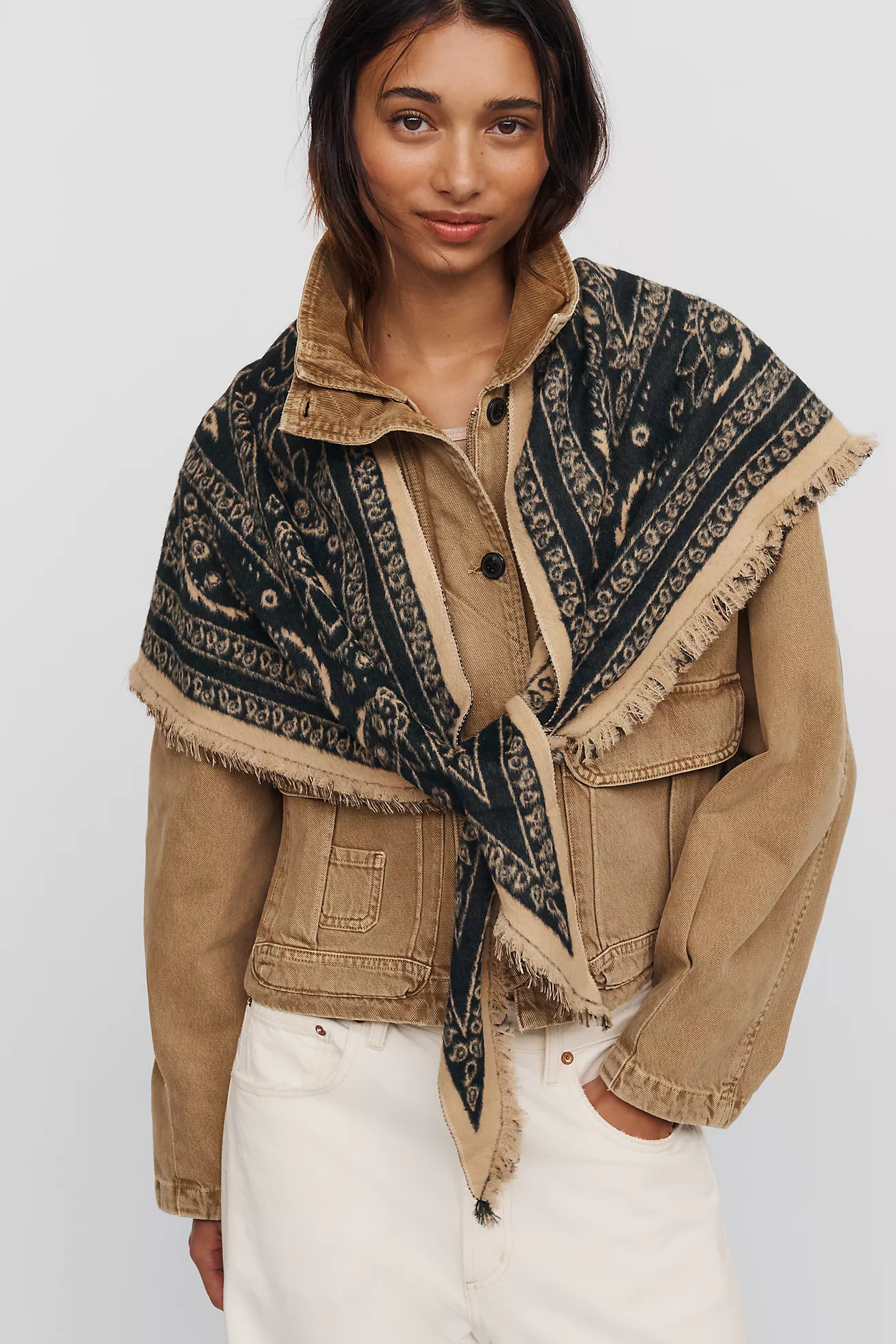 By Anthropologie Large Bandana Triangle Scarf | Anthropologie (US)